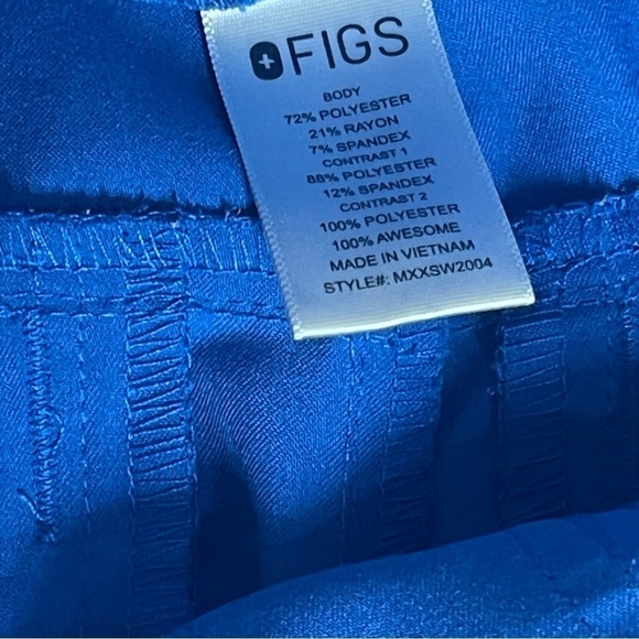 FIGS Tansen Jogger Scrub Pants size M royal blue - Picture 6 of 7